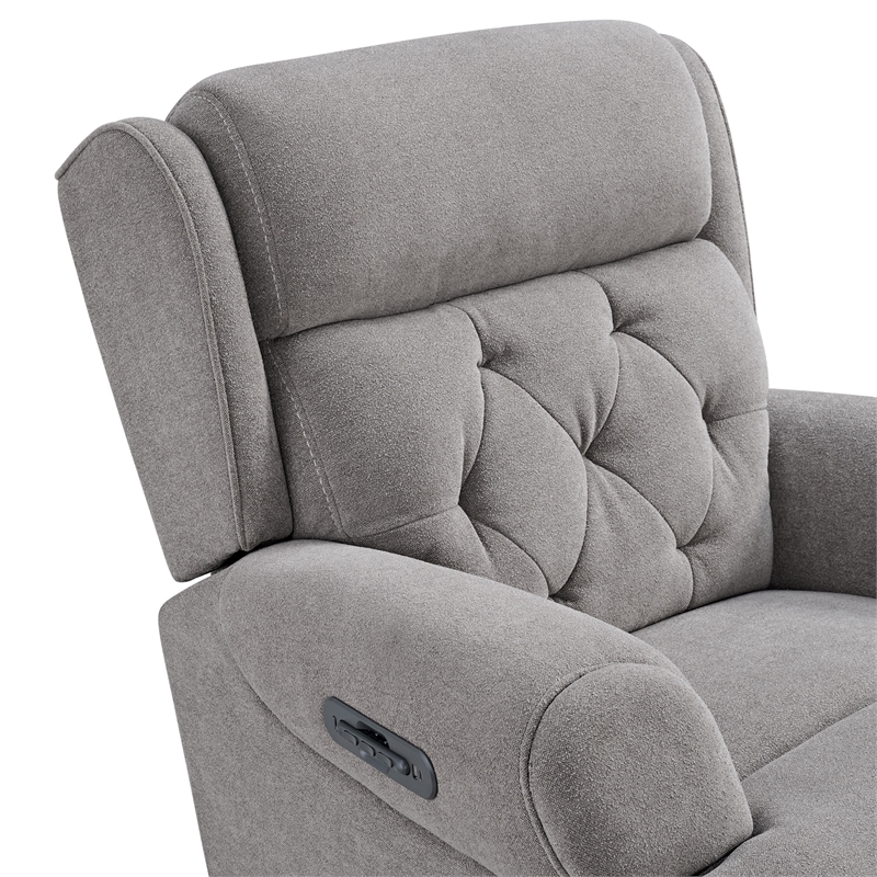 Westwood Design Abby Fabric Swivel Glider and Rocker in Slate