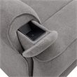 Westwood Design Abby Fabric Swivel Glider and Rocker in Slate