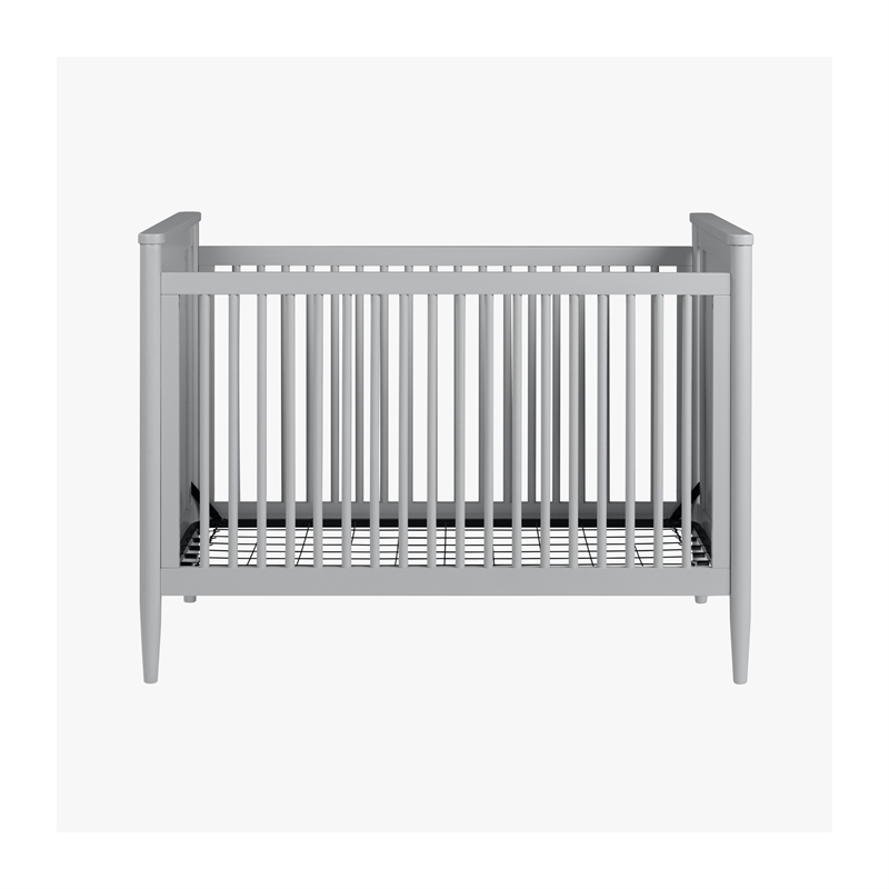 Westwood Design Modern Nursery Convertible Crib in Light Gray