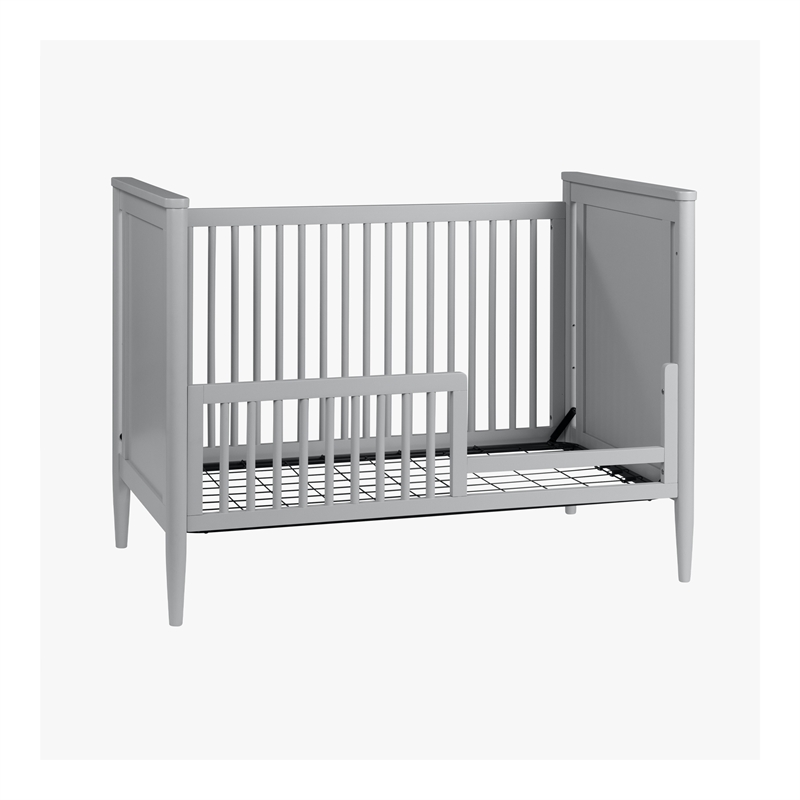 Westwood Design Modern Nursery Convertible Crib in Light Gray