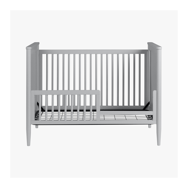 Westwood Design Modern Nursery Convertible Crib in Light Gray