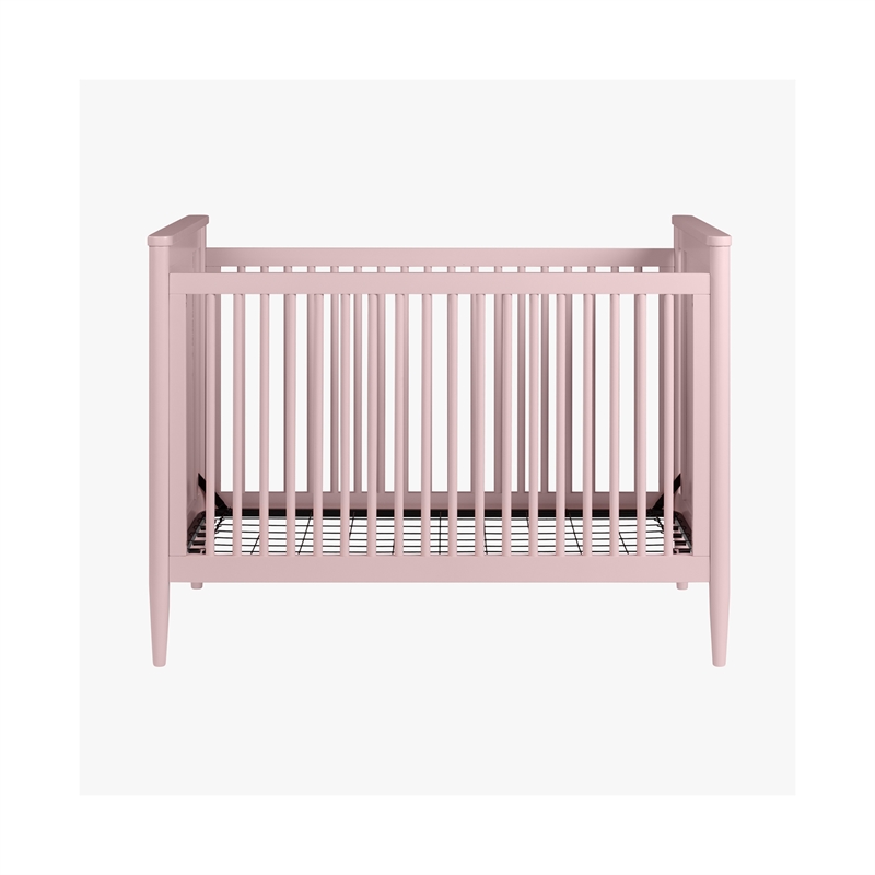 Westwood Design Modern Nursery Convertible Crib in Pink