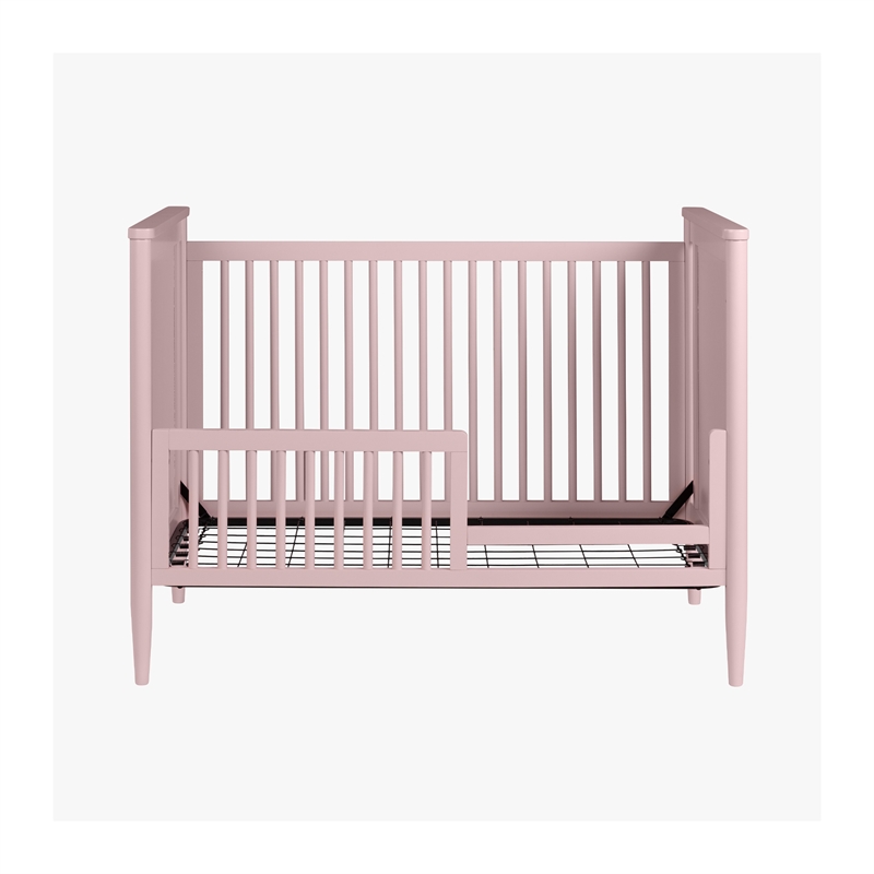 Westwood Design Modern Nursery Convertible Crib in Pink