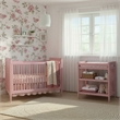 Westwood Design Modern Nursery Convertible Crib in Pink