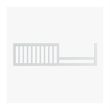 Westwood Design Modern Nursery Toddler Rail in White