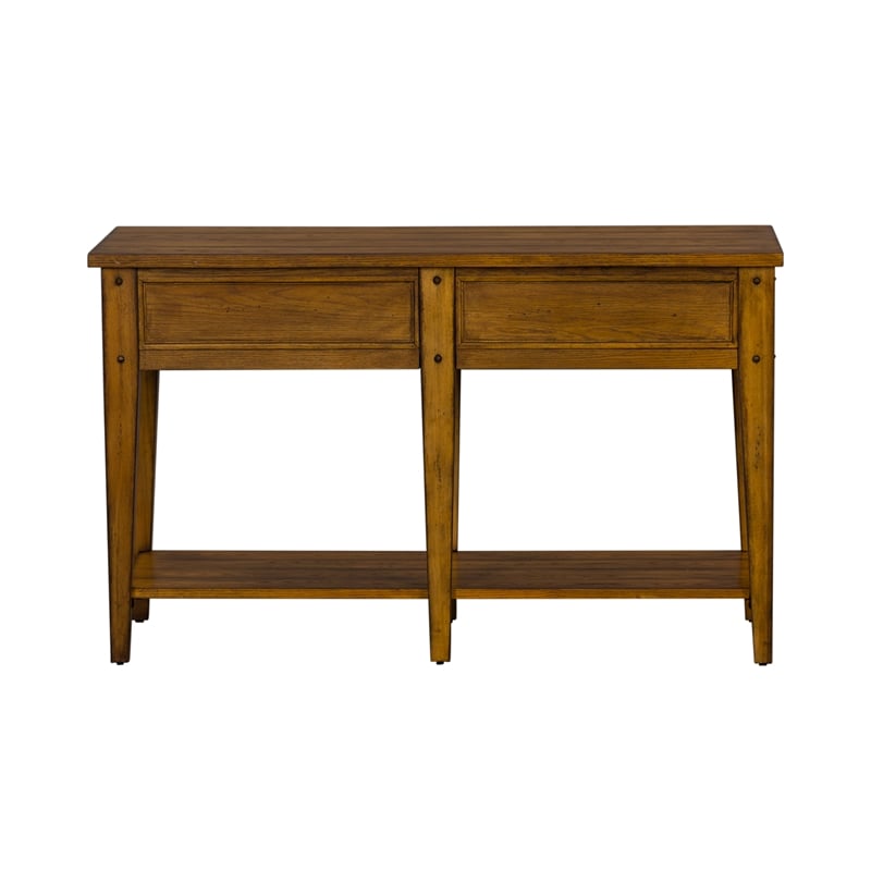 Lake House Medium Brown Sofa Table