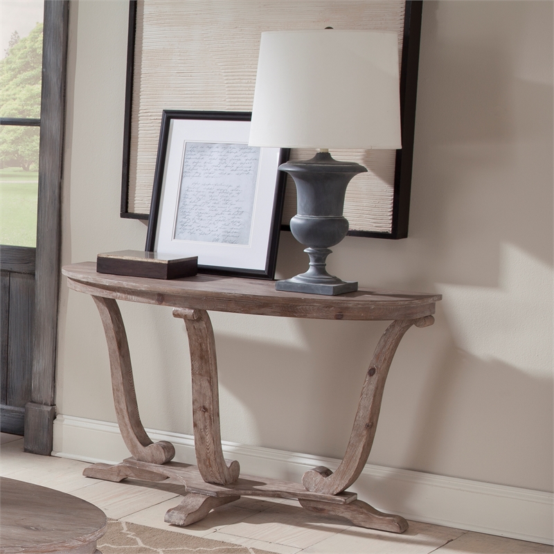 Greystone Mill Light Gray Sofa Table