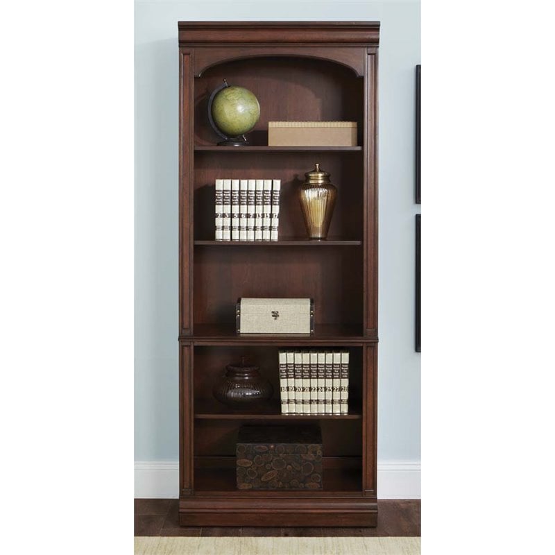 Brayton Manor Dark Brown Jr Executive Open Bookcase