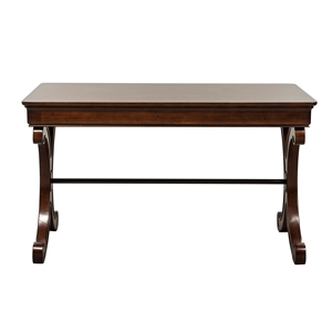 brookview traditional styled wood writing desk in cherry finish
