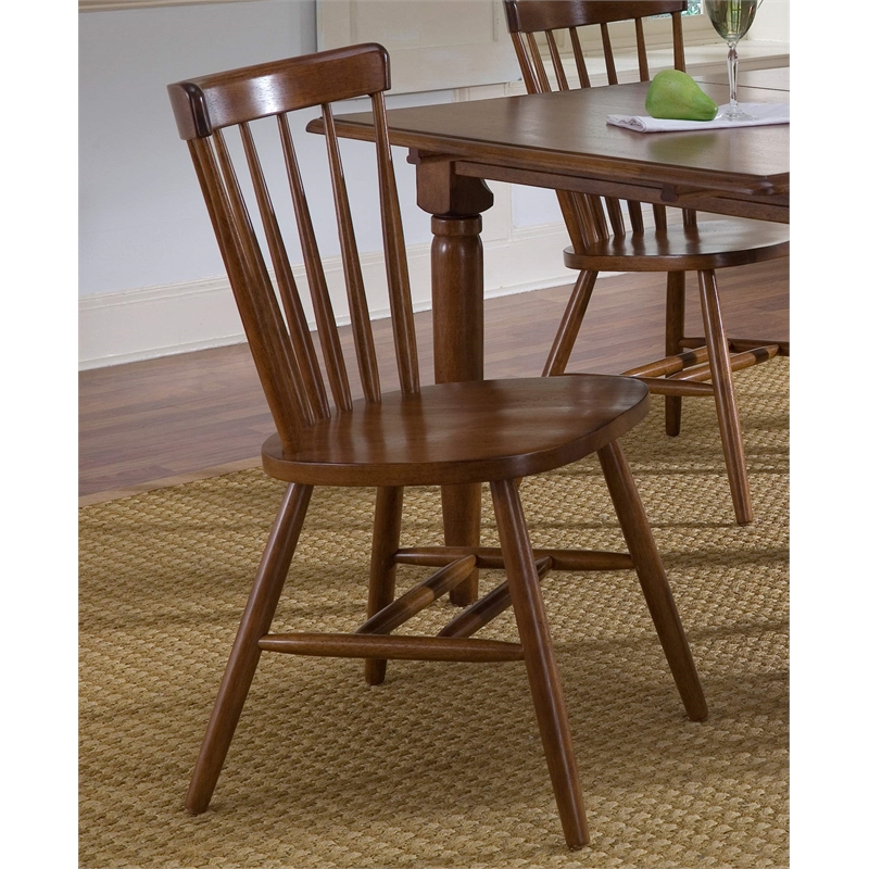 Liberty Furniture Creations Multi Copenhagen Wood Side Chair in Tobacco