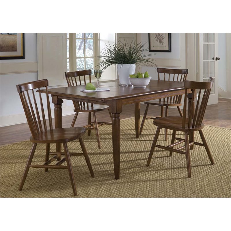 liberty furniture creations ii butterfly leaf dining table in