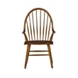 Hearthstone Ridge Dark Brown Windsor Back Arm Chair