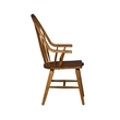Hearthstone Ridge Dark Brown Windsor Back Arm Chair