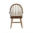 Hearthstone Ridge Dark Brown Windsor Back Arm Chair