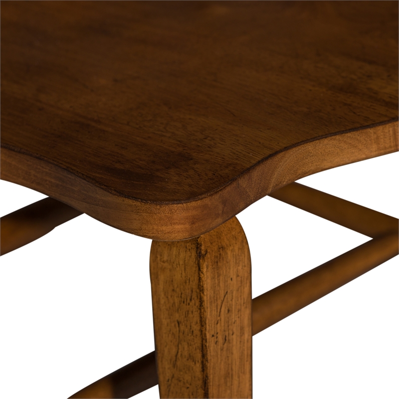 Hearthstone Ridge Dark Brown Windsor Back Arm Chair