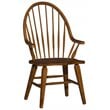 Hearthstone Ridge Dark Brown Windsor Back Arm Chair