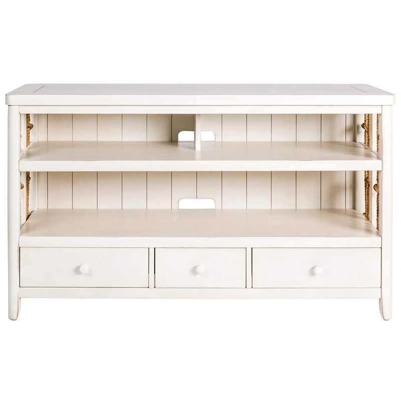 Liberty Furniture Dockside TV Console Stand - White Poplar Wood