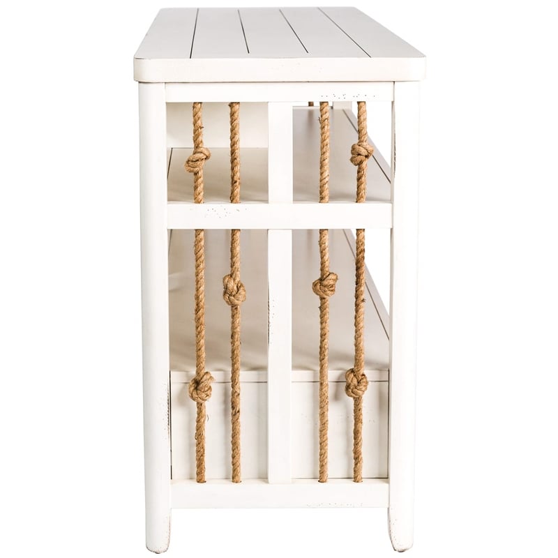Liberty Furniture Dockside TV Console Stand - White Poplar Wood
