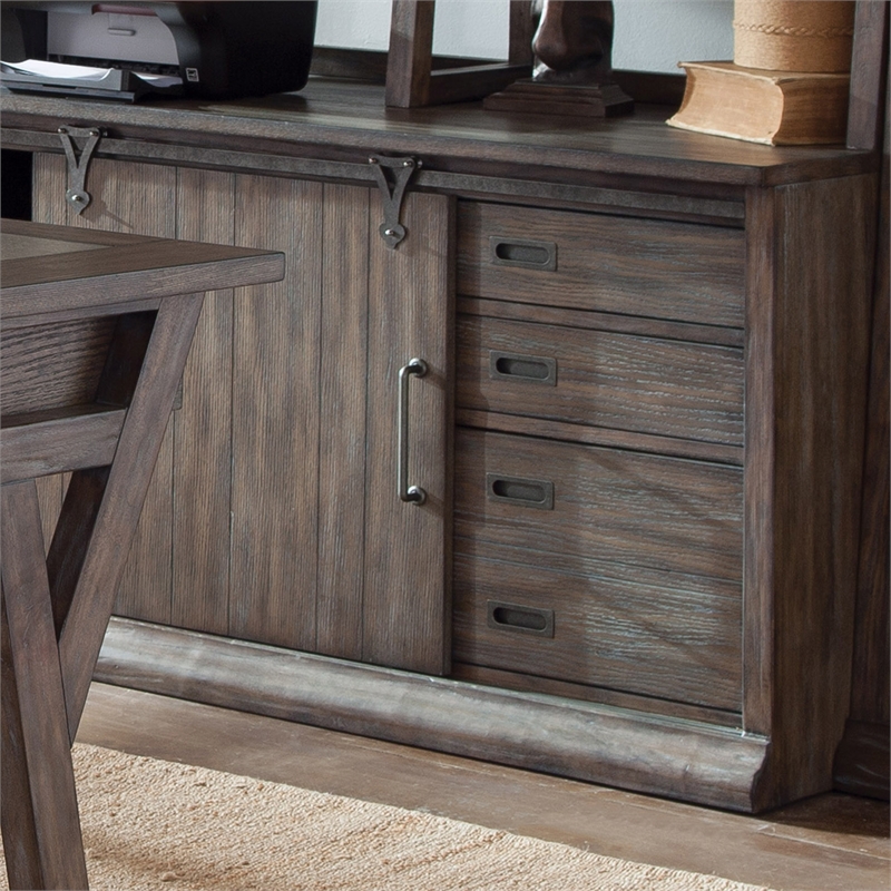 Stone Brook Medium Brown Computer Credenza