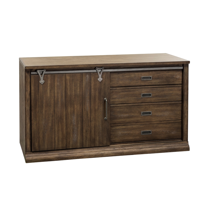 Stone Brook Medium Brown Computer Credenza