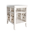 Liberty Furniture Dockside Chair Side Table - White w/ Rope End Panels