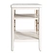 Liberty Furniture Dockside Chair Side Table - White w/ Rope End Panels