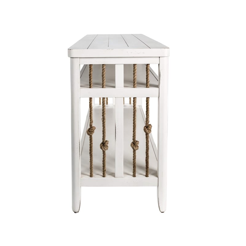 Dockside White Sofa Table