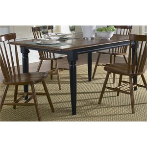 Liberty Furniture Creations II Butterfly Leaf Dining Table in Black