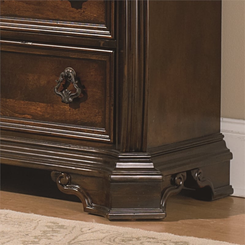 Arbor Place Dark Brown Wood Night Stand
