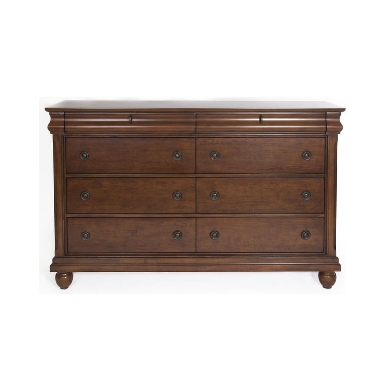 Rustic Traditions Cherry 8 Drawer Dresser