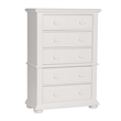 Summer House I White 5 Drawer Chest