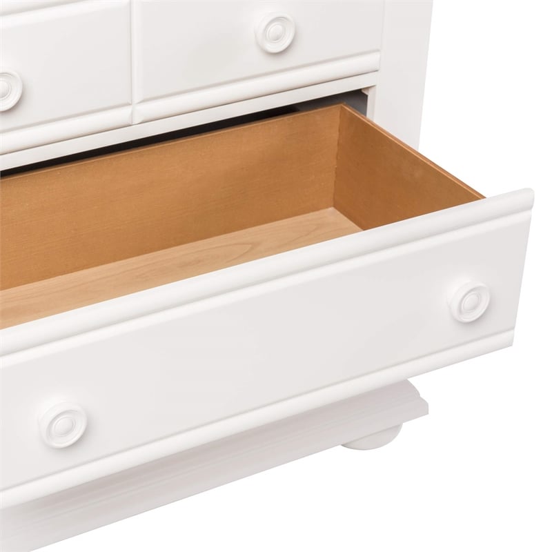 Summer House I White 5 Drawer Chest
