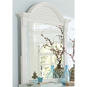summer house mirror in oyster white