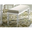 Liberty Furniture Summer House White Upholstered Dining Bench