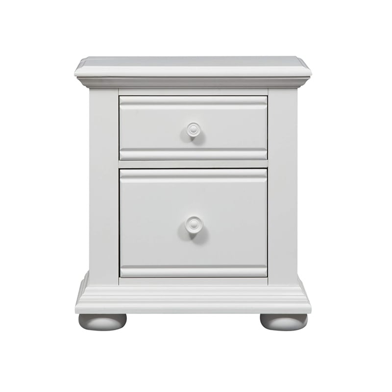 Summer House White 2 Drawer Night Stand