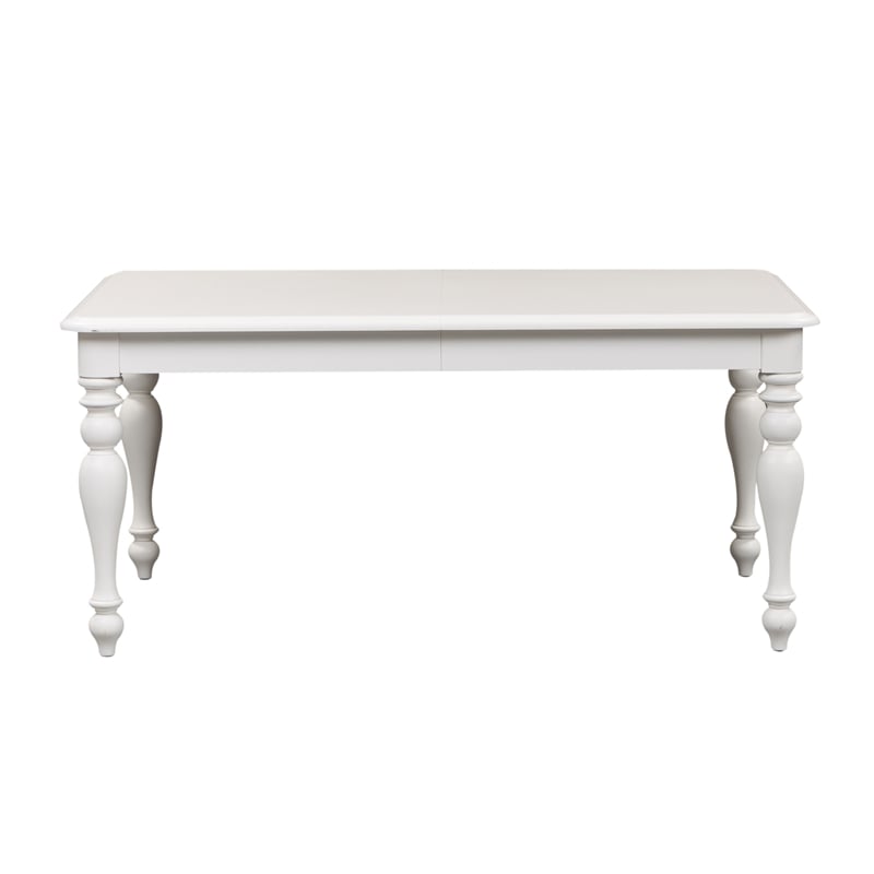 Liberty Furniture Transitional Wood Summer House I Dining Table in Oyster White