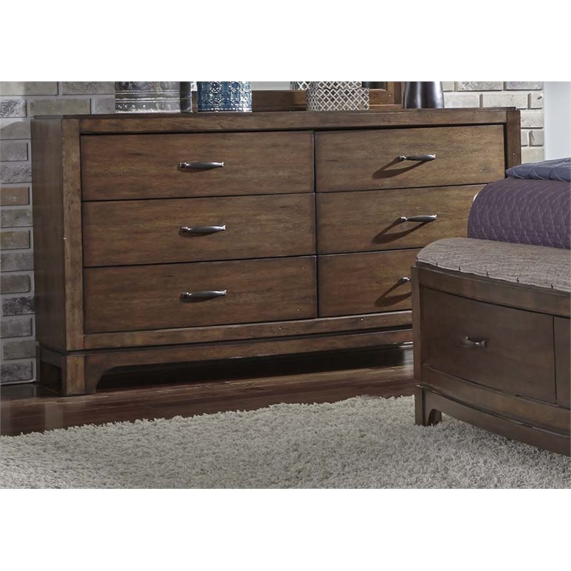 avalon 6 drawer double dresser