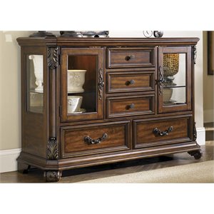 Liberty Furniture Messina Estates Server in Cognac