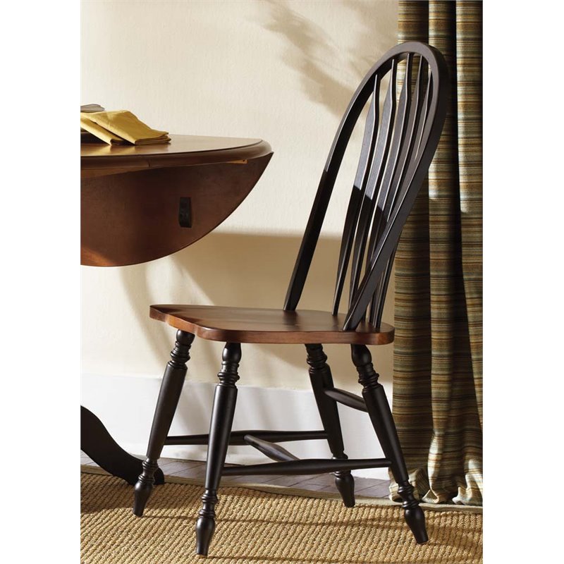 Liberty Furniture Low Country Windsor Back Dining Side Chair In Liberty Furniture Low Country Windsor Back Dining Side Chair In Black