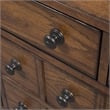 Grandpas Cabin Medium Brown King Sleigh Bed - Dresser & Mirror - Night Stand