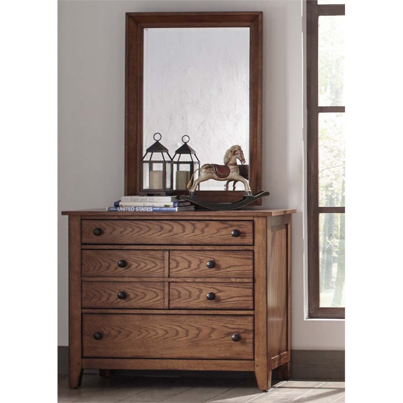 Liberty Furniture Grandpa's Cabin Dresser & Mirror Set Cymax Business