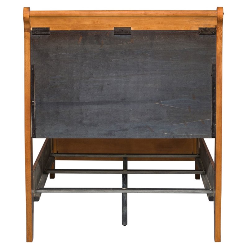 Grandpas Cabin Medium Brown Twin Sleigh Bed