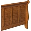 Grandpas Cabin Medium Brown Twin Sleigh Bed