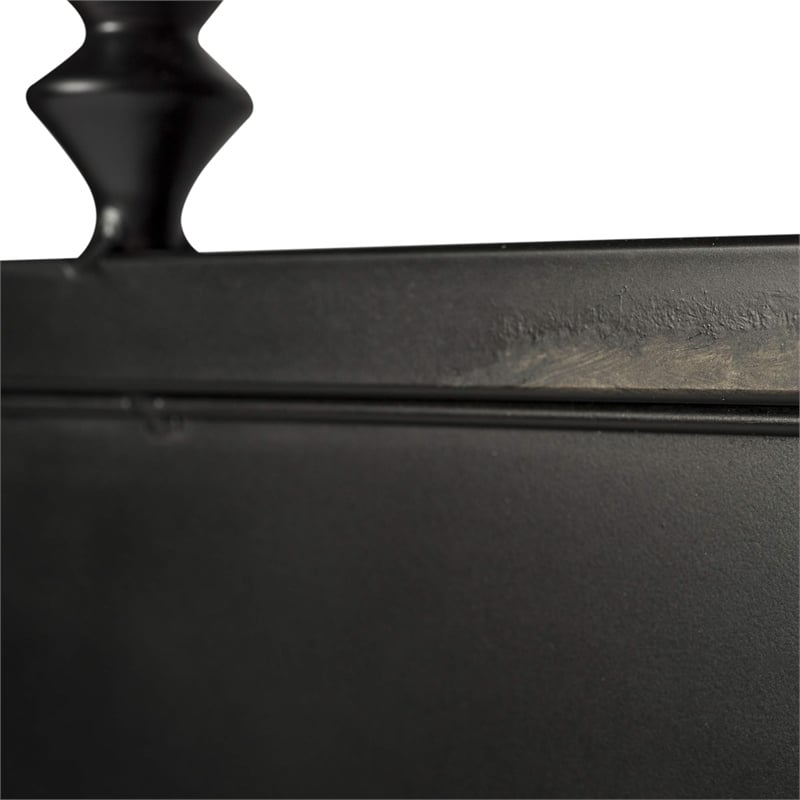 Vintage Series Metal Queen Metal Headboard - Black