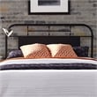 Liberty Furniture Vintage Queen Metal Bed in Distressed Black