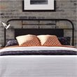 Vintage Series Metal King Metal Headboard - Black