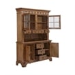 Treasures Medium Brown Hutch & Buffet Set