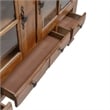 Treasures Medium Brown Hutch & Buffet Set