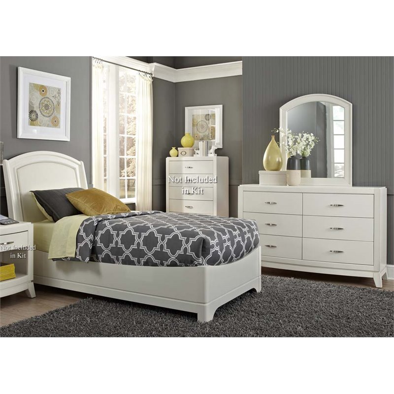 Liberty Furniture Avalon Ii 3 Piece Full Panel Bedroom Set In White