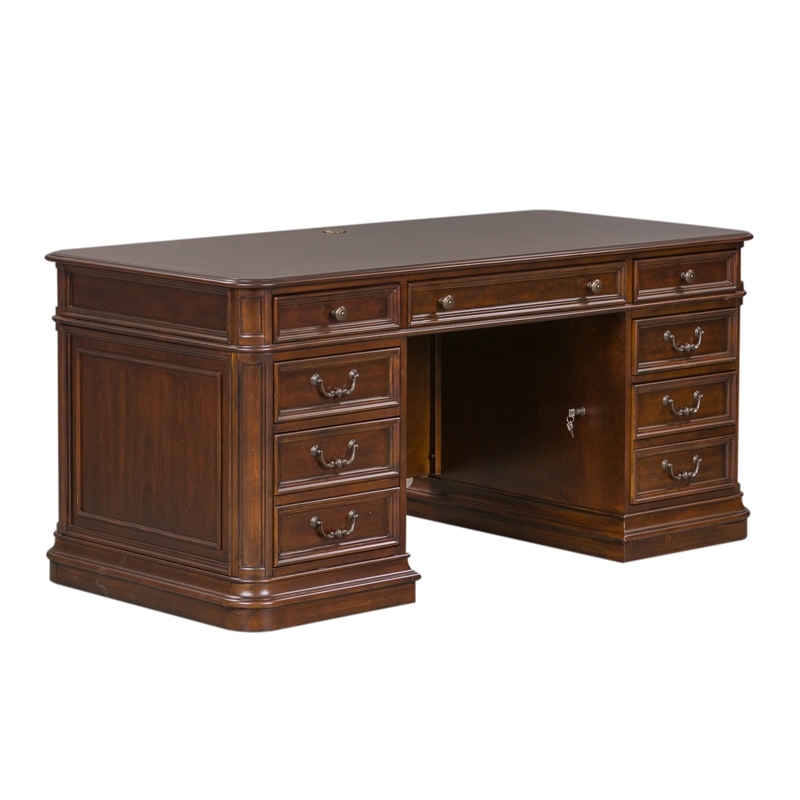 Liberty Furniture Brayton Manor 3 Piece Home Office Set Set in Cognac